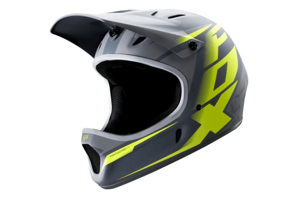 Fox Rampage Helmet Grey - Yellow (2014)