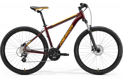Велосипед Merida Big.Seven 15 (2022, Burgundy red/Orange)