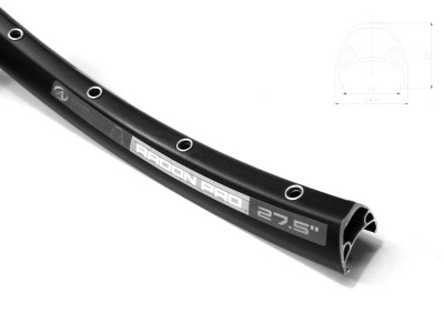 Обод 27.5" (584*19) AUTHOR Radon PRO 32h BLACK Обод 27.5" (584*19) AUTHOR Radon PRO 32h BLACK